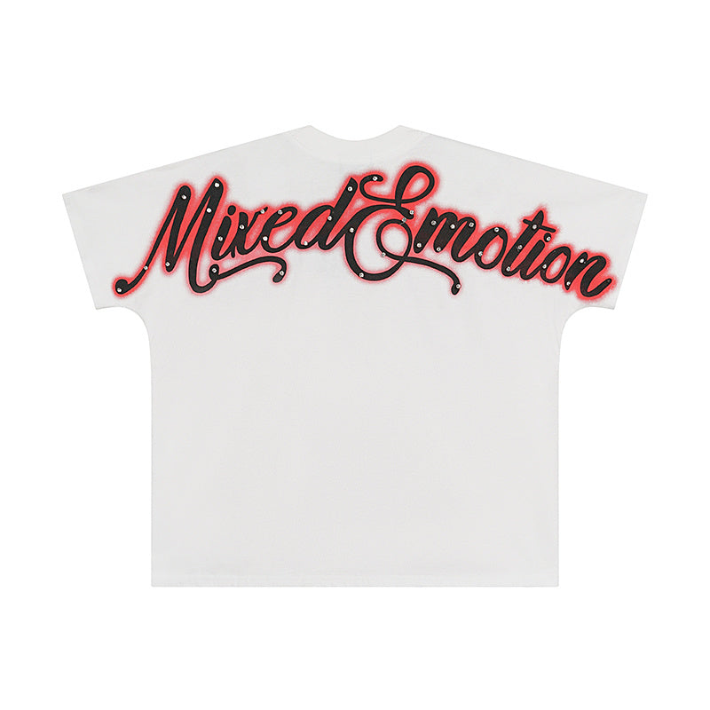 T-SHIRT MIXED EMOTION ROUGE | La Passion à Vif