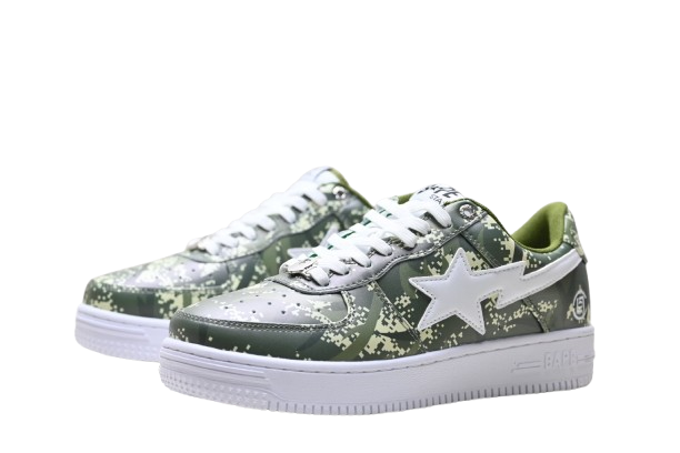 BAPE STA “Green Camo Patent”