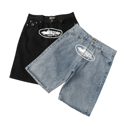 Corteiz shorts en Jean Denim