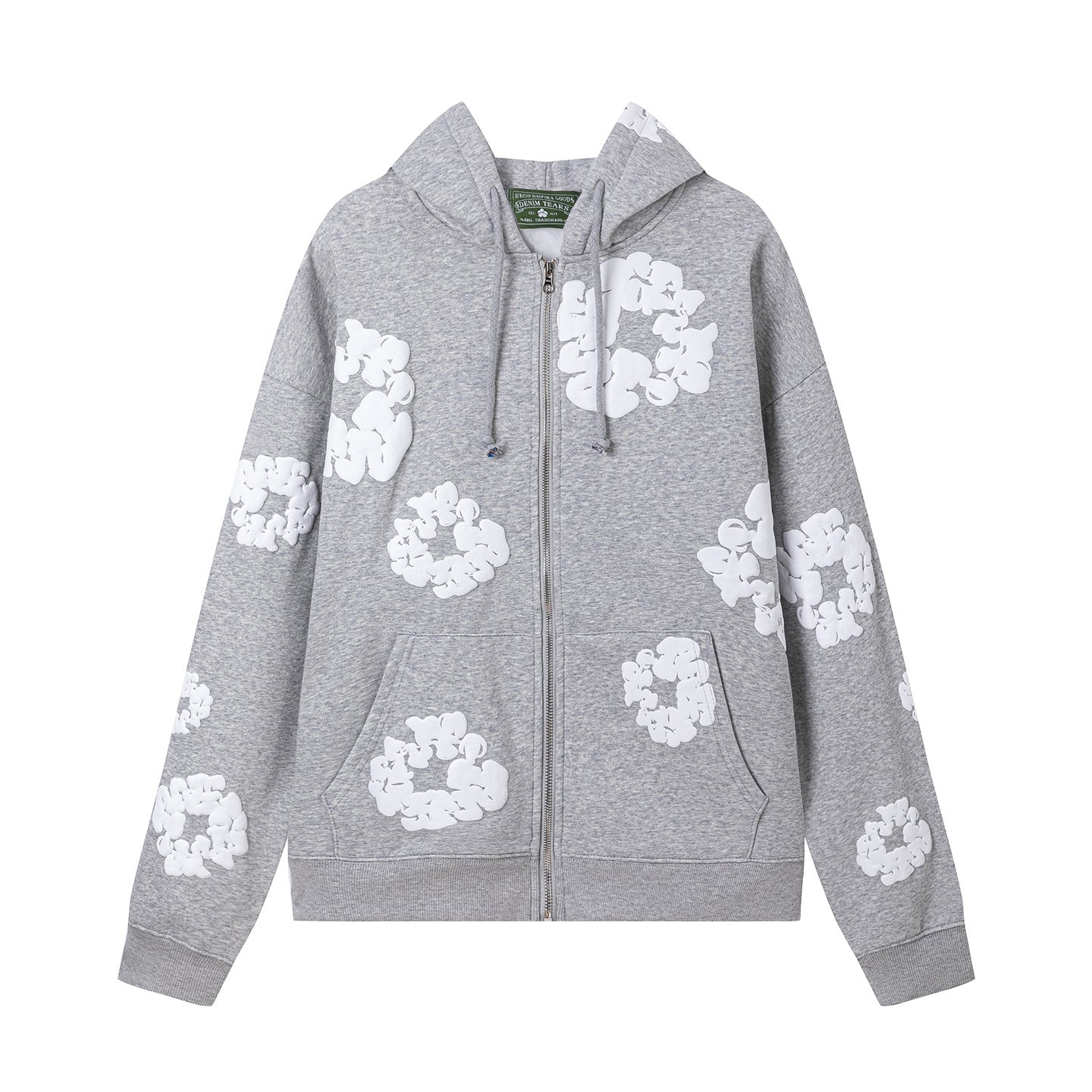 SWEAT À CAPUCHE ZIPPÉ DENIM TEARS "COURONNE" | La Majesté du Peuple