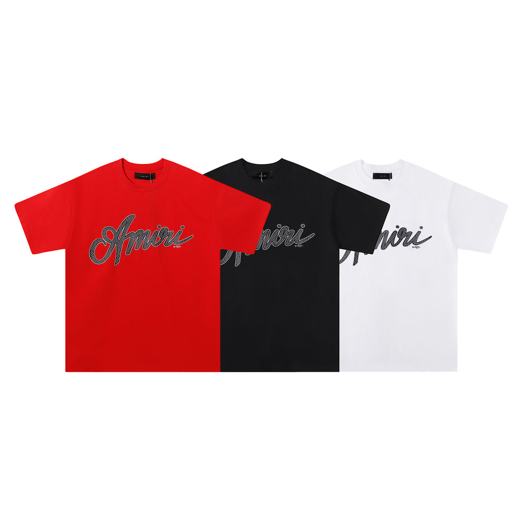 T-SHIRT AMIRI SCRIPT NOIR | L'Écriture du Luxe