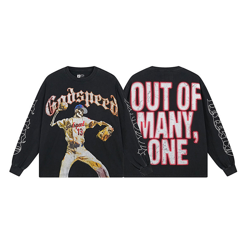 T-SHIRT MANCHES LONGUES "OUT OF MANY, ONE" | L'Unité dans l'Ombre