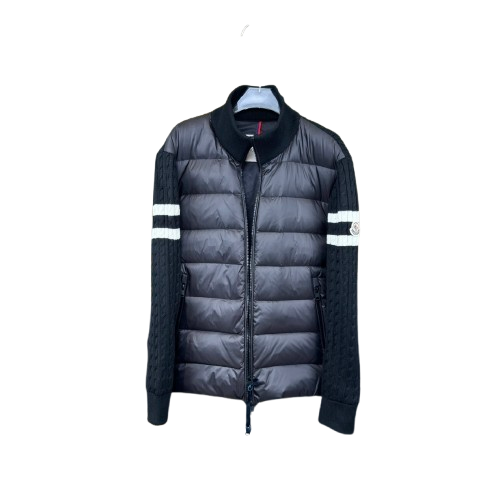 DOUDOUNE MONCLER À MANCHES TRICOTÉES GRIS - INNOVATION ALPINE