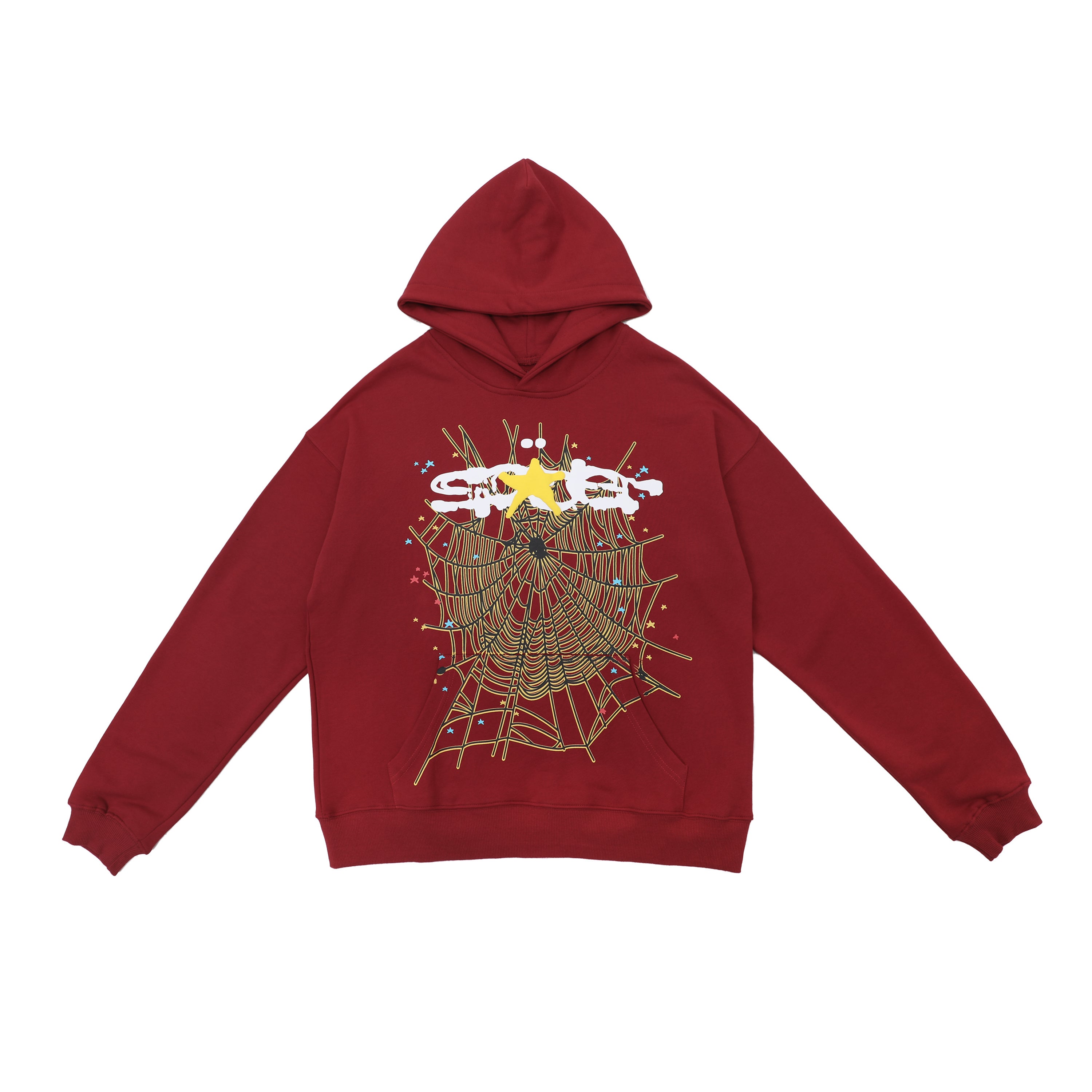 Hoodie Sp5der Logo marron