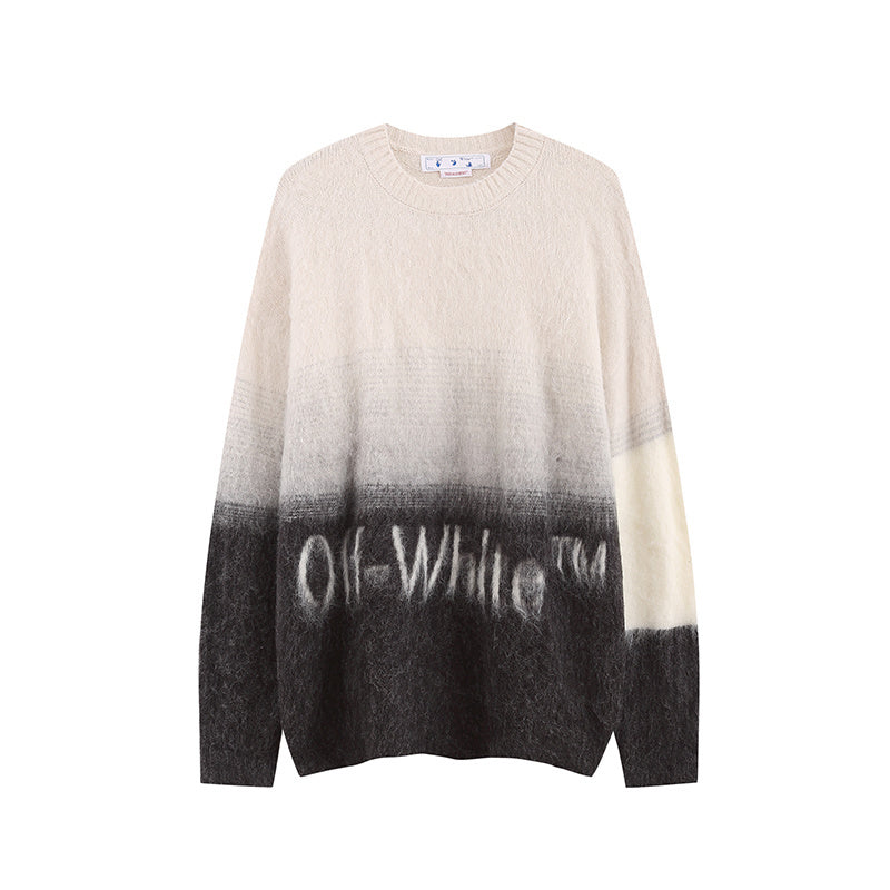 PULL OFF-WHITE LOGO IMPRIMÉ NOIR | L'Essence du Luxe Urbain