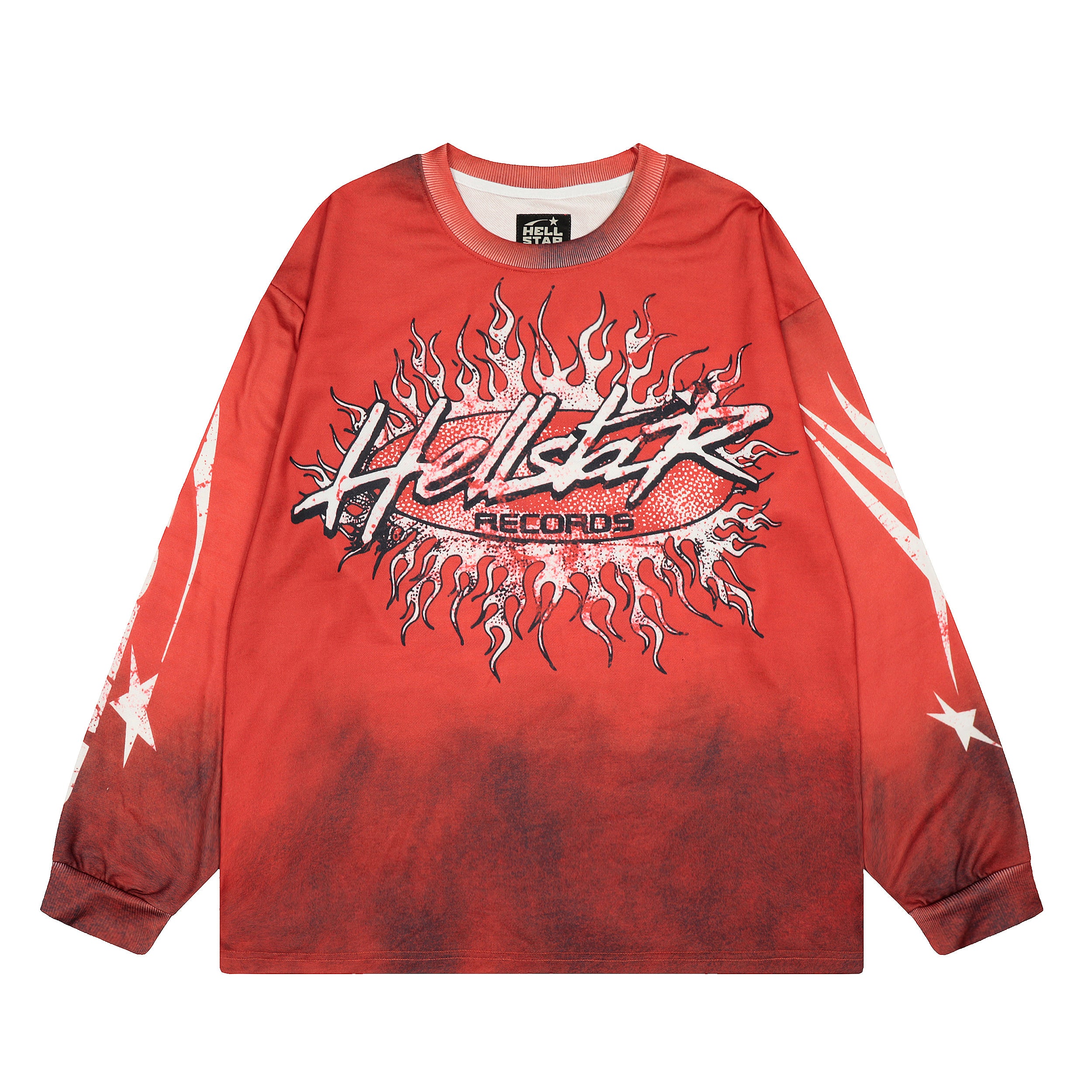 T-SHIRT HELLSTAR MANCHES LONGUES ROUGE | La Flamme de la Rébellion