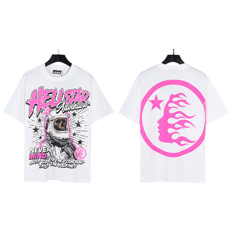 T-SHIRT HELLSTAR ADVENTURE BLANC | L'Exploration Ténébreuse