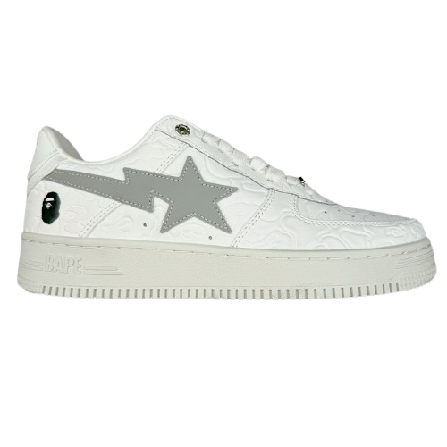 BAPE STA “Grey Embossed Leather”