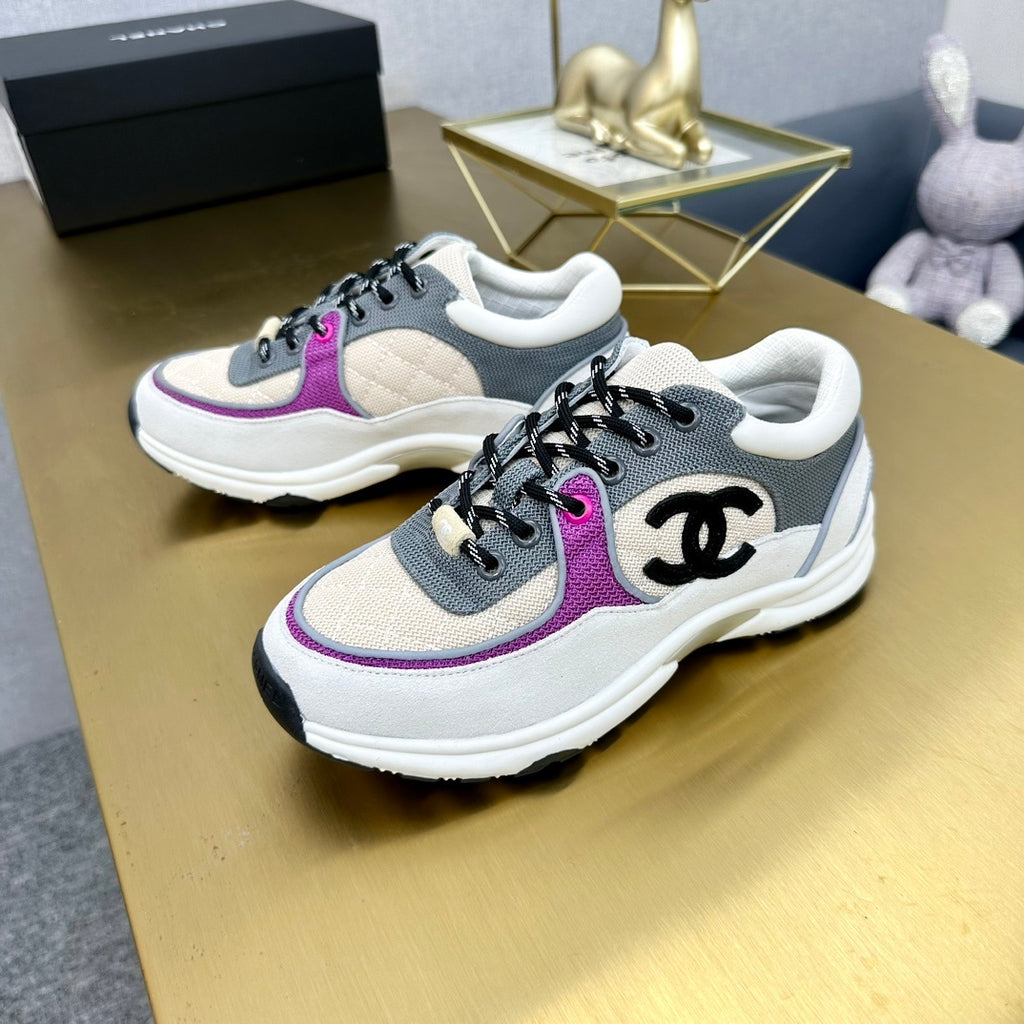 Chanel Running Gris, Beige et Violet