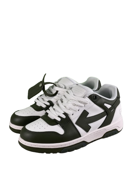 Off-White Out of Office Low – White / Dark Green