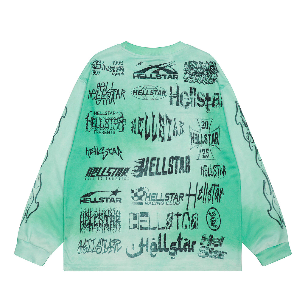 T-SHIRT MANCHES LONGUES HELLSTAR AIRBRUSH BONES | L'Art Squelette Révélé