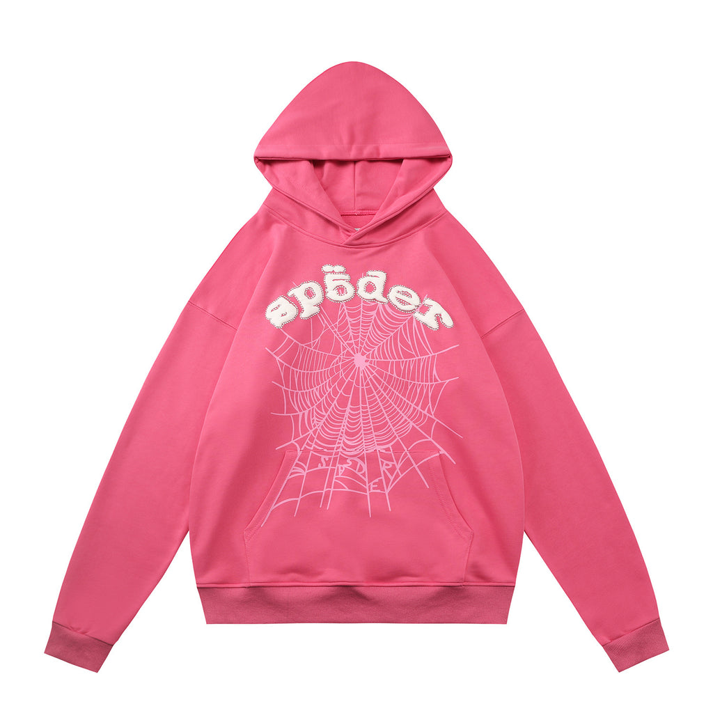 Sp5der OG Web Hoodie Pink