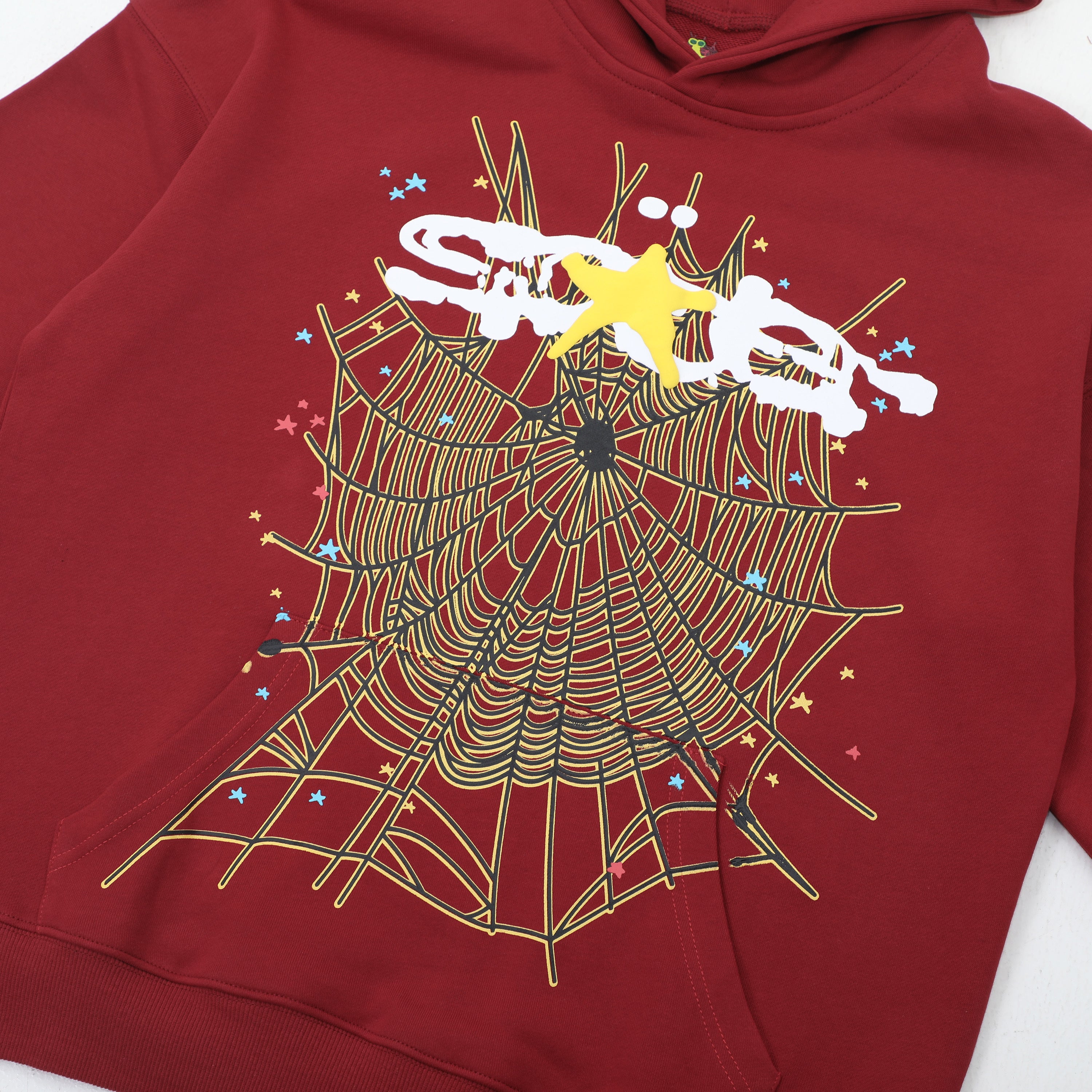 Hoodie Sp5der Logo marron
