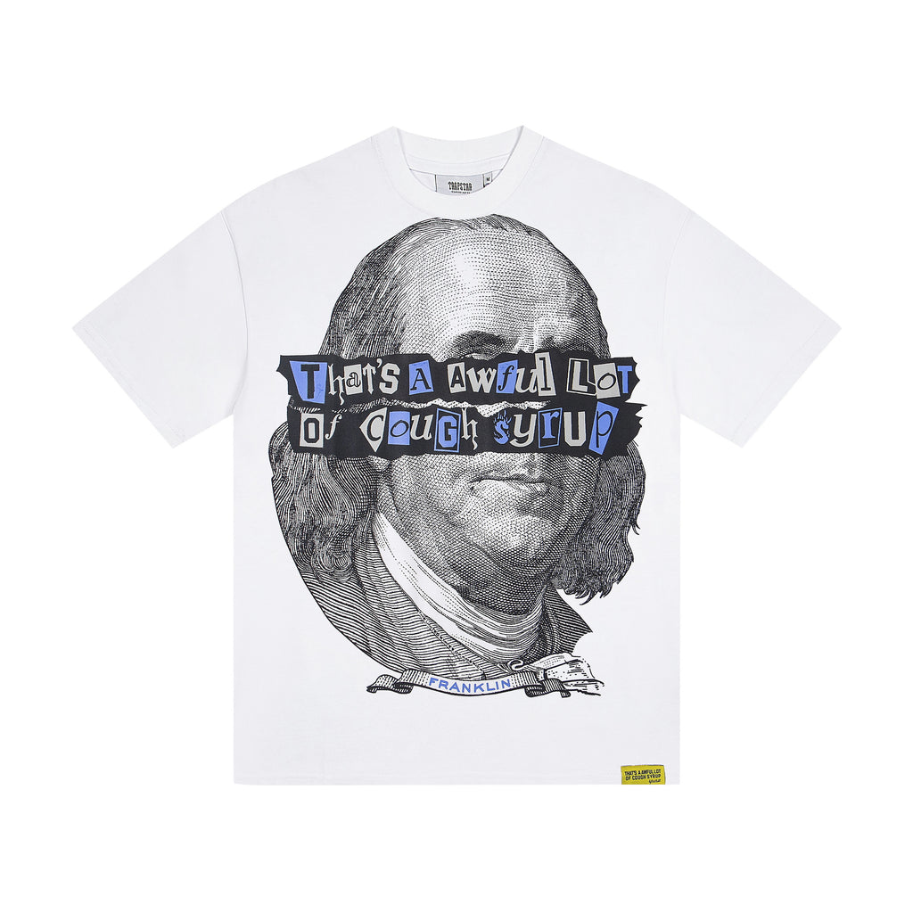 T-SHIRT TRAPSTAR X COUGH SYRUP BENJAMIN FRANKLIN | L'Icône Réinventée