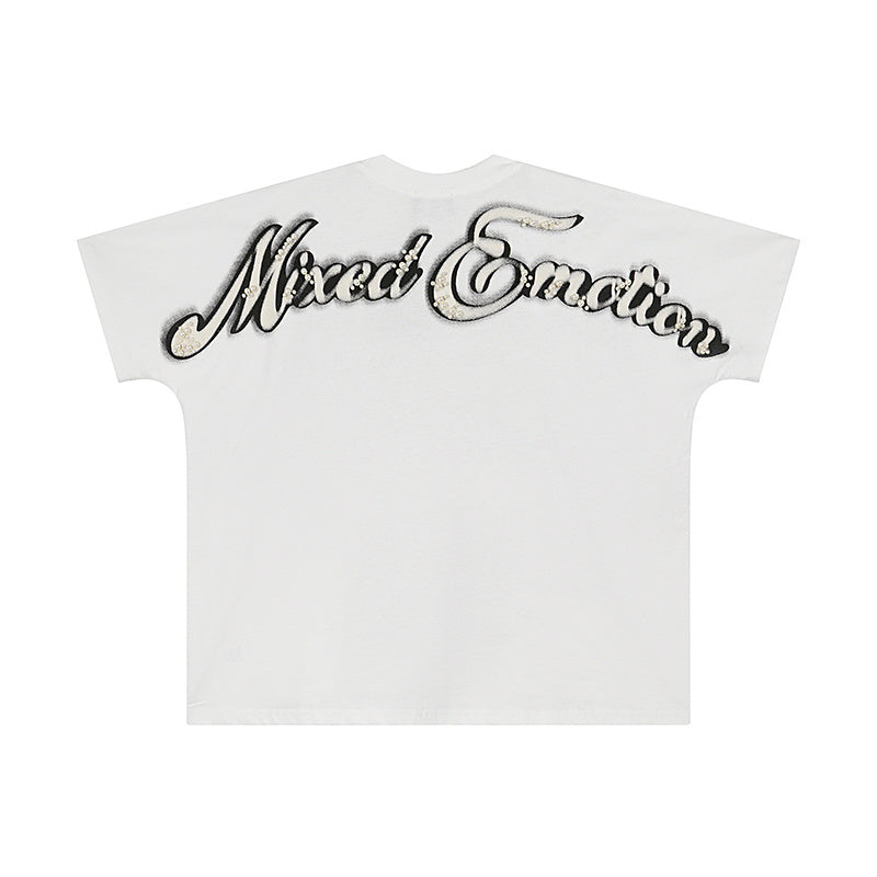 T-SHIRT CROP "PEARL" NOIR | L'Élégance Minimaliste