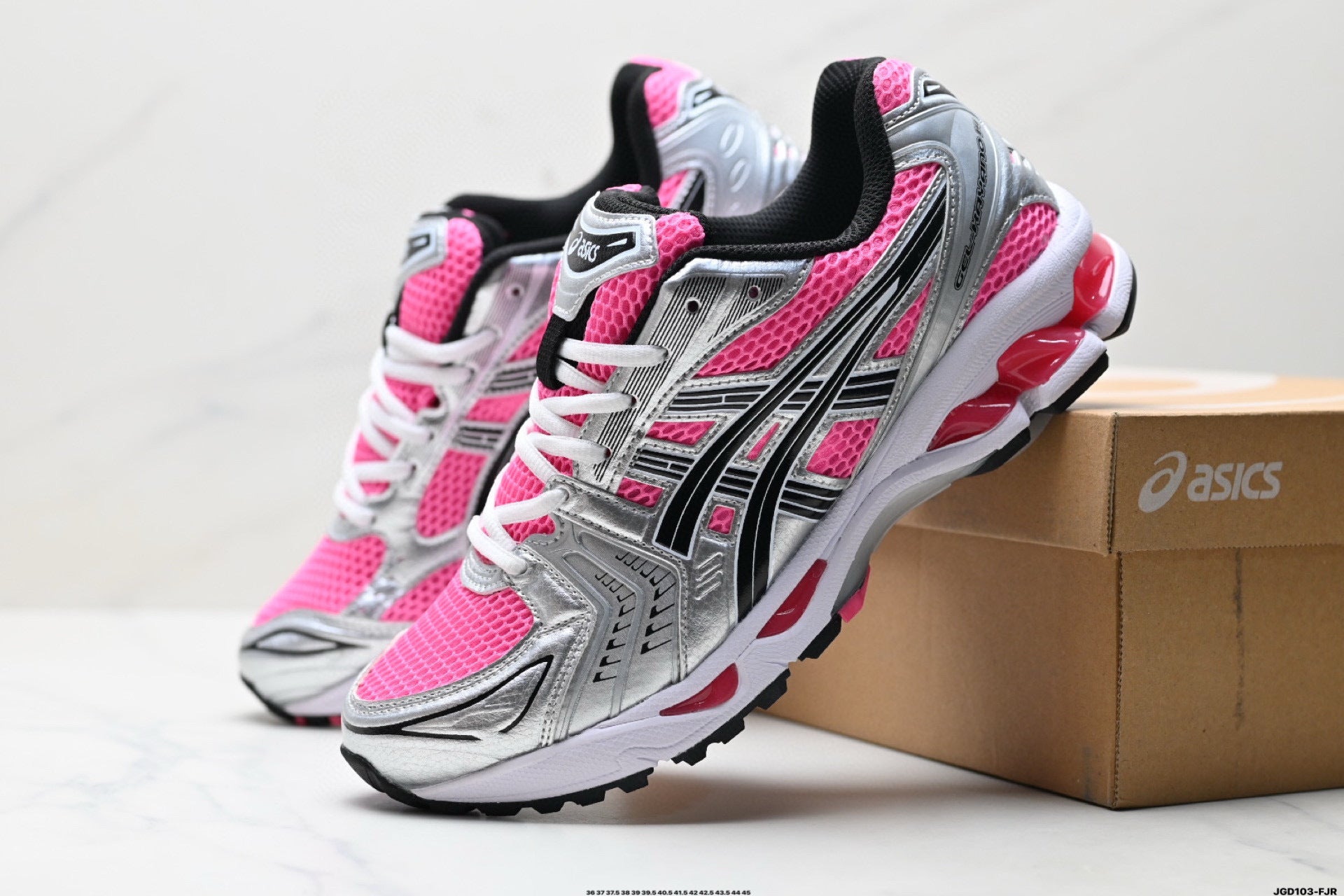 ASICS GEL-KAYANO 14 ROSE GLO – BASKETS RUNNING VINTAGE – COLORIS ROSE VIF