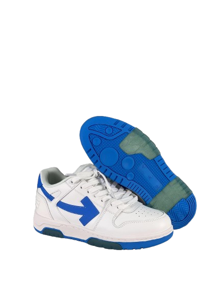 Off-White Out of Office – White / Blue (Back View)