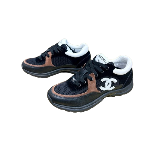Chanel  Sneakers Noires et Brunes