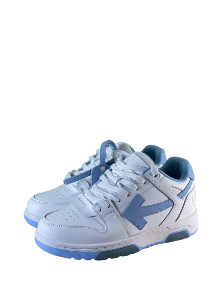 Off-White Out of Office – Ice Blue Heel View