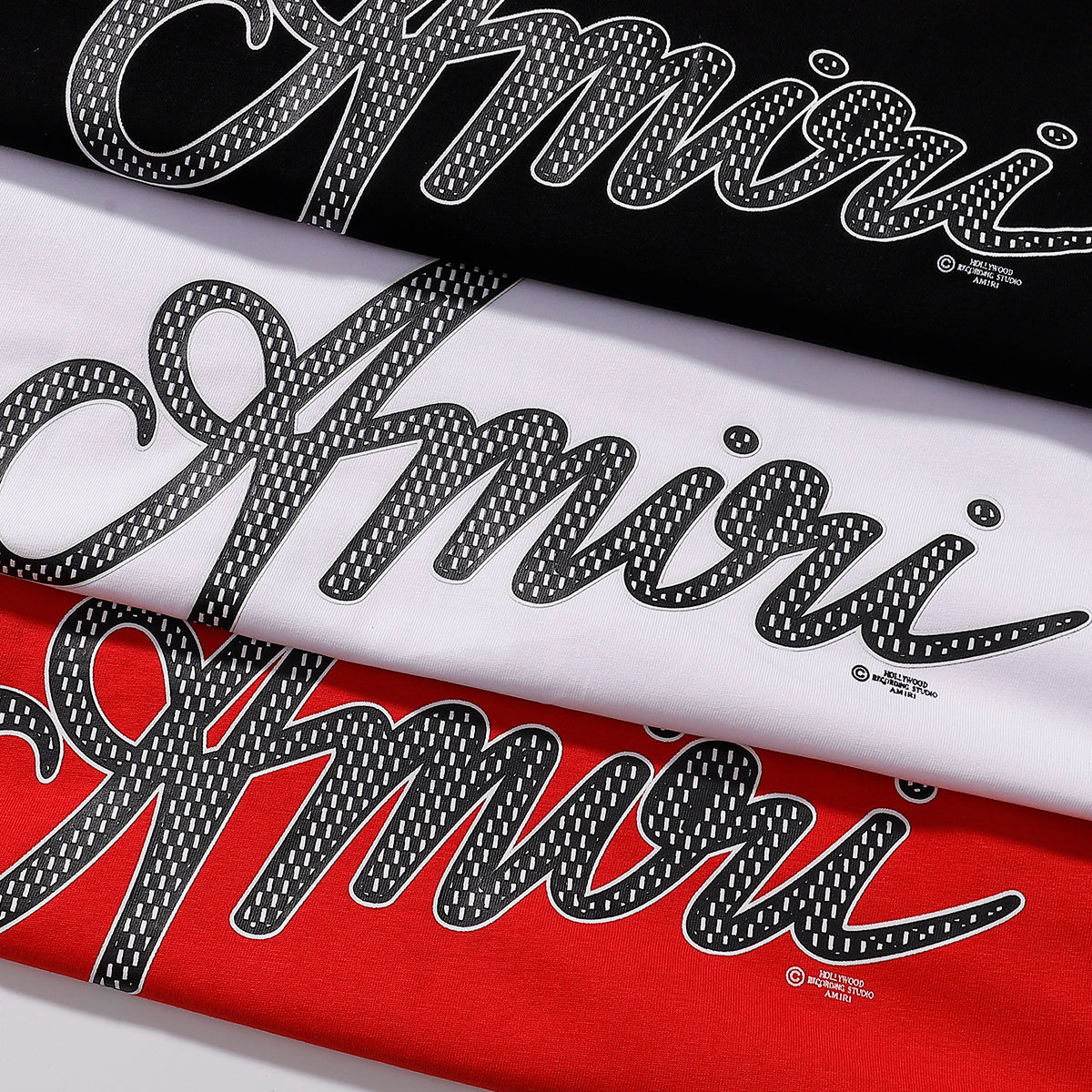 T-SHIRT AMIRI SCRIPT NOIR | L'Écriture du Luxe
