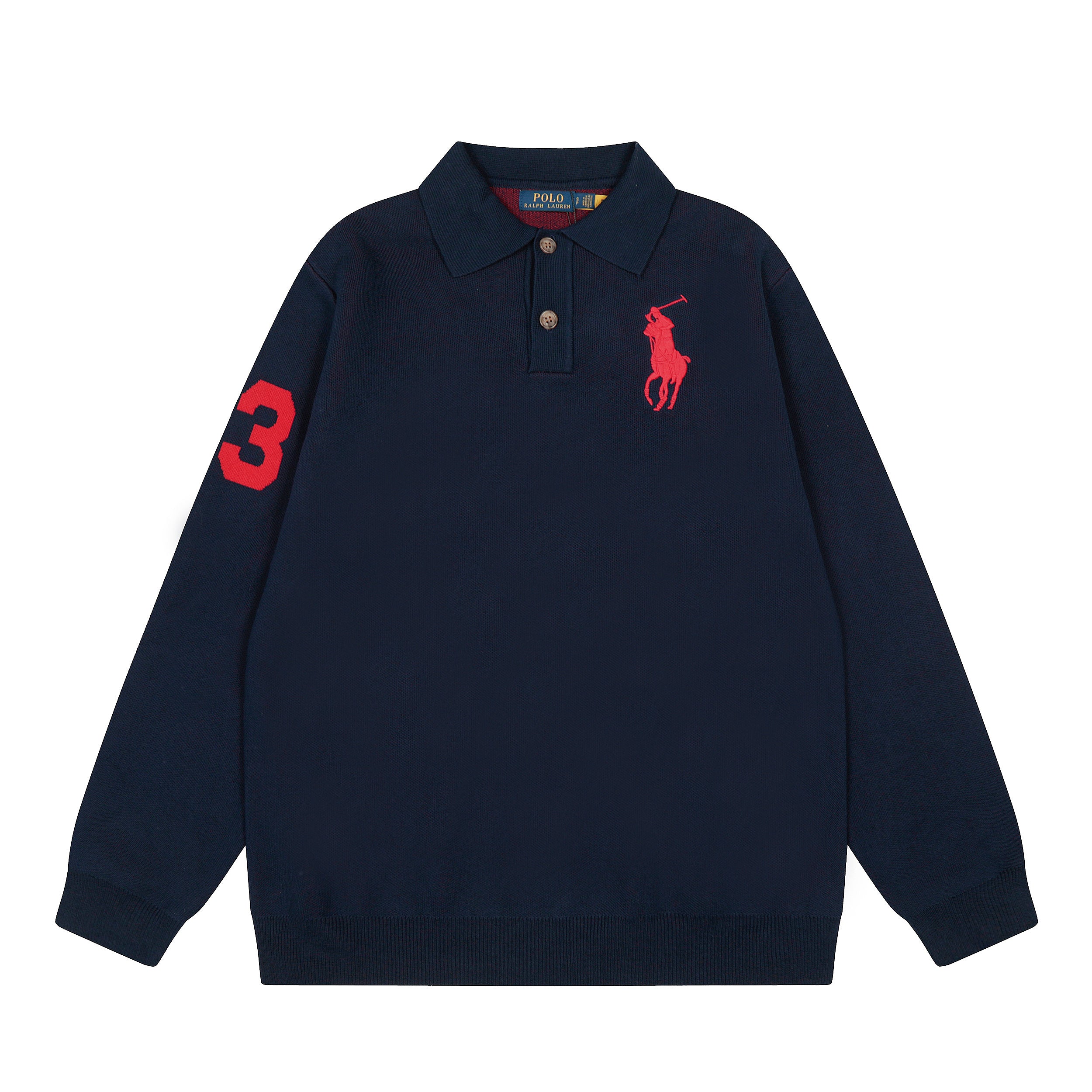 T-SHIRT POLO RALPH LAUREN MANCHES LONGUES REFINED NAVY | L'Essence du Style Intemporel