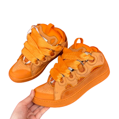 Lanvin Curb Sneakers – Édition Premium Orange