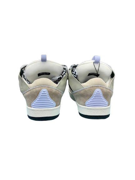 Lanvin Gourmette – Édition Cuir Gris & Bleu Clair